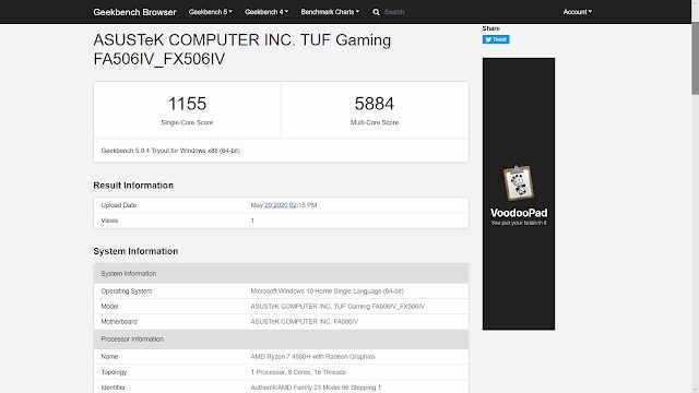 cnwintech full performance review asus tuf gaming a15 fx506vi complete with amd ryzen 7 and rtx 2060 09